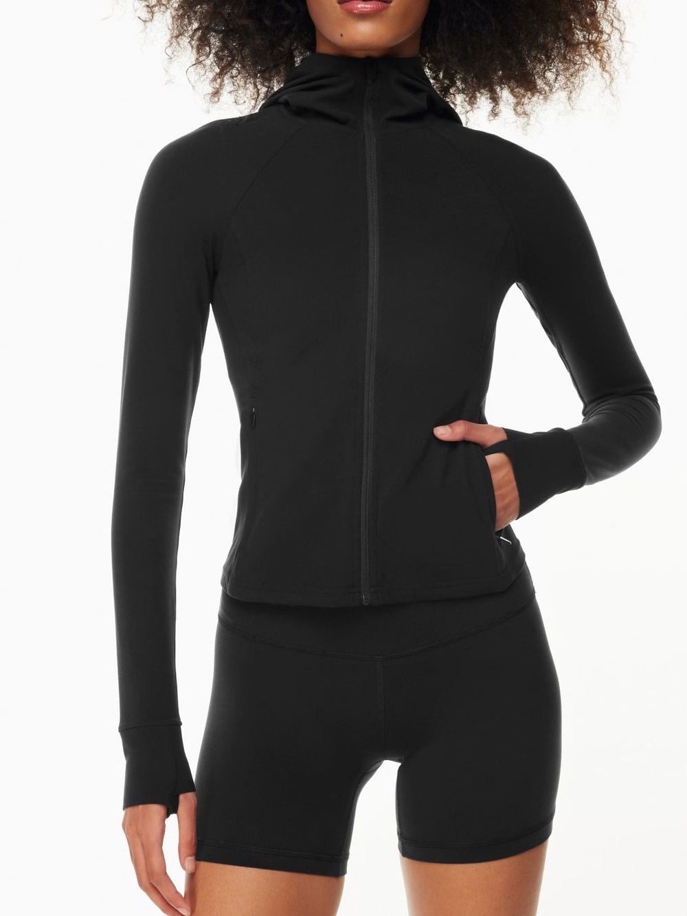 Aritzia TNA Butter Swan Zip Hoodie